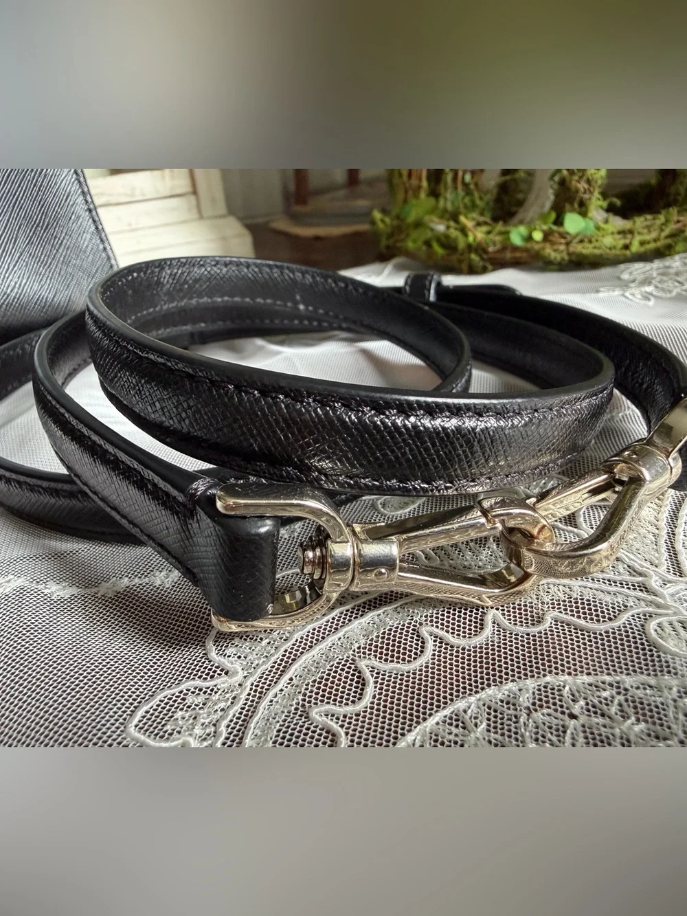 kate spade Black Perry Saffiano Leather Satchel with Detachable Strap